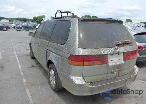 2002 Honda Odyssey Ex-L из США, поврежденный, VIN 5FNRL18922B055643